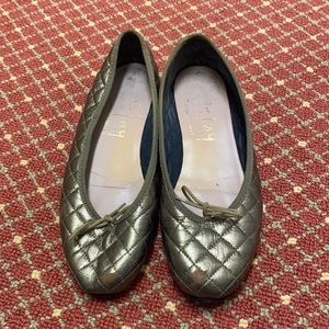 FS NY bronze ballet flats